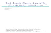 Density Evolution, Capacity Limits, and the "5k" Code Result  (L. Schirber 11/22/11)