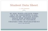 Student Data Sheet … for Dummies