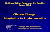 National Tribal Forum on Air Quality  June, 2011