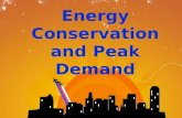 Energy Conservation and Peak Demand