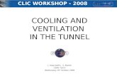 COOLING AND VENTILATION  IN THE TUNNEL