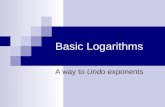 Basic Logarithms