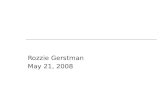 Rozzie Gerstman May 21, 2008