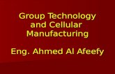 Group Technology and Cellular  Manufacturing Eng. Ahmed Al  Afeefy