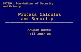 Process Calculus and Security