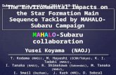 The Environmental Impacts on the  Star Formation Main Sequence Tackled by MAHALO-Subaru Campaign