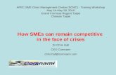 APEC SME Crisis Management Centre (SCMC) - Training Workshop May 24-May 28, 2010
