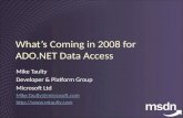 What’s Coming in 2008 for ADO.NET Data Access