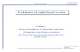 Pixel Sensors for Single Photon Detection