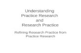 Understanding  Practice Research  and  Research Practice