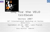 DAQ for the VELO testbeam