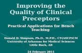 Improving the Quality of Clinical Preceptors