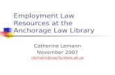 Employment Law Resources at the Anchorage Law Library