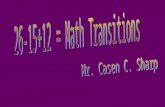 26-15+12 = Math Transitions