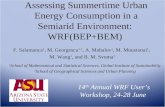 Assessing Summertime Urban Energy Consumption in a Semiarid Environment:  WRF(BEP+BEM)