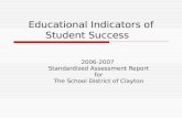Educational Indicators of Student Success