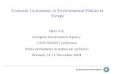 Economic Instruments in Environmental Policies in Europe