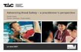 Advancing Road Safety – a practitioner’s perspective