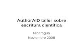 AuthorAID taller sobre escritura científica