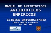 MANUAL DE ANTIBIOTICOS ANTIBIOTICOS EMPIRICOS