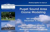 Puget Sound Area Ozone Modeling NW AIRQUEST December 4, 2006