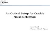 An Optical Setup for Crackle Noise Detection