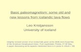 Basic paleomagnetism: some old and new lessons from Icelandic lava flows