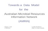 Towards a  Data  Model  for  the  Australian Microbial Resources Information Network (AMRiN)