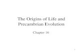 The Origins of Life and Precambrian Evolution