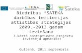 Biedrības “SATEKA” darbības teritorijas attīstības stratēģijas 2009.-2013.gadam ieviešana