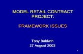 MODEL RETAIL CONTRACT PROJECT: FRAMEWORK ISSUES