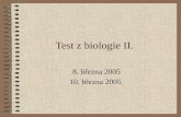 Test z biologie II.