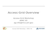 Access Grid Overview