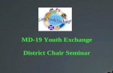 MD-19 Youth Exchange District Chair Seminar