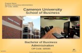 Cameron University School of Business