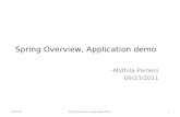 Spring Overview, Application demo