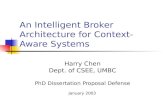 An Intelligent Broker Architecture for Context-Aware Systems