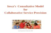 Iowa’s  Consultative Model  for  Collaborative Service Provision