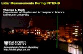 Lidar Measurements During INTEX-B