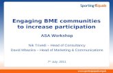 Engaging BME communities to increase participation