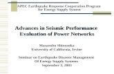 APEC Earthquake Response Cooperation Program  for Energy Supply System