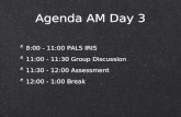 Agenda AM Day 3