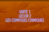 UNITE 1  LECON 2  LES COMPOSES CHIMIQUES