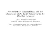 Globalization, Deforestation, and the Expansion of the Cattle Industry into the Brazilian Amazon