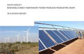 SOUTH AFRICA’S  RENEWABLE  ENERGY INDEPENDENT POWER PRODUCER PROGRAMME ( REI4P )