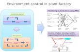 Environment control in plant factory