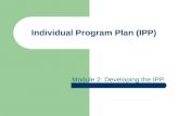 Individual Program Plan (IPP)