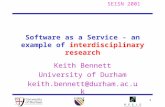 Software as a Service - an example of  interdisciplinary research