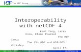 Interoperability with netCDF-4
