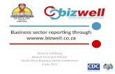 Business sector reporting through wbizwell.co.za